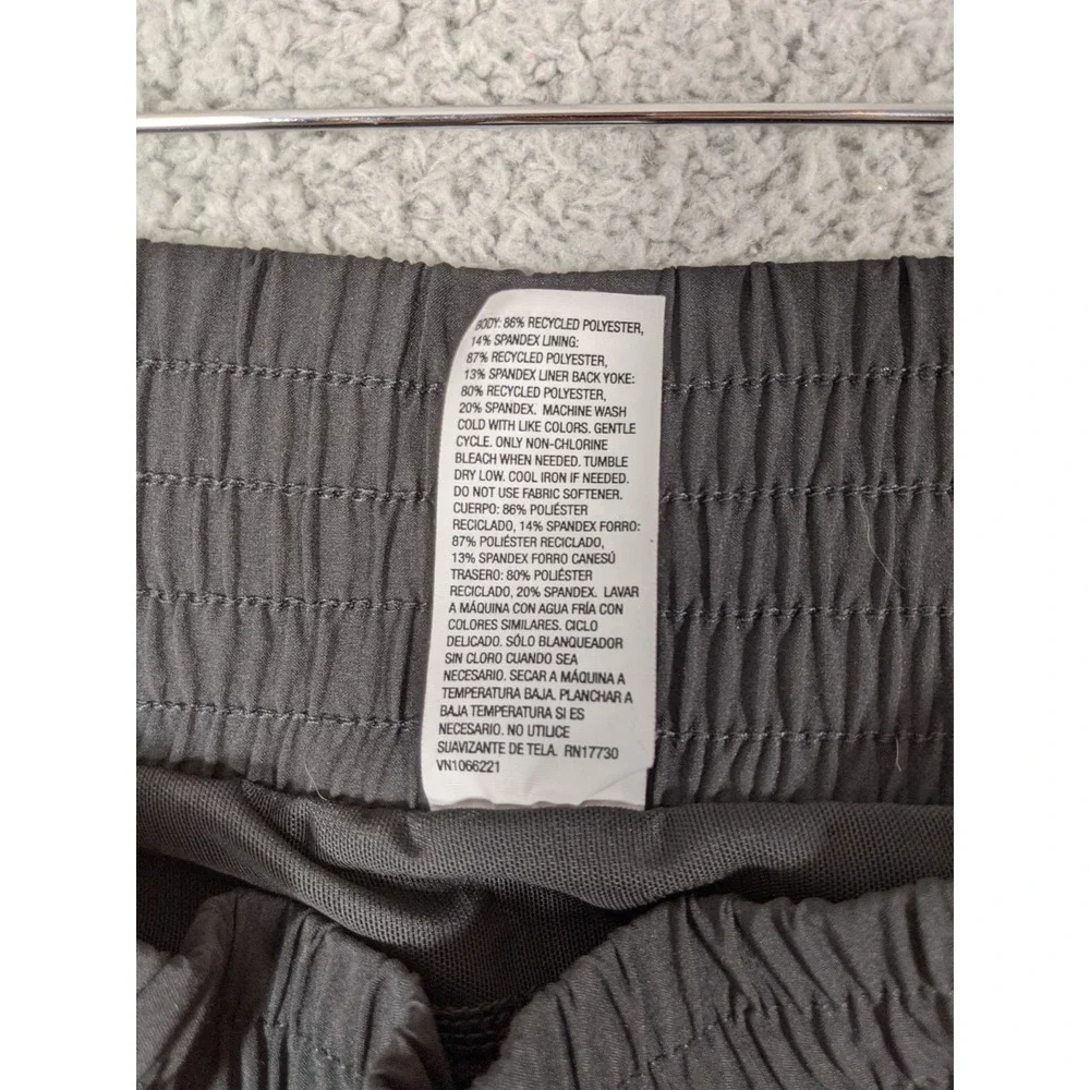 All In Motion Running Shorts Womens M Black Elastic Waist Logo Activewear Beach